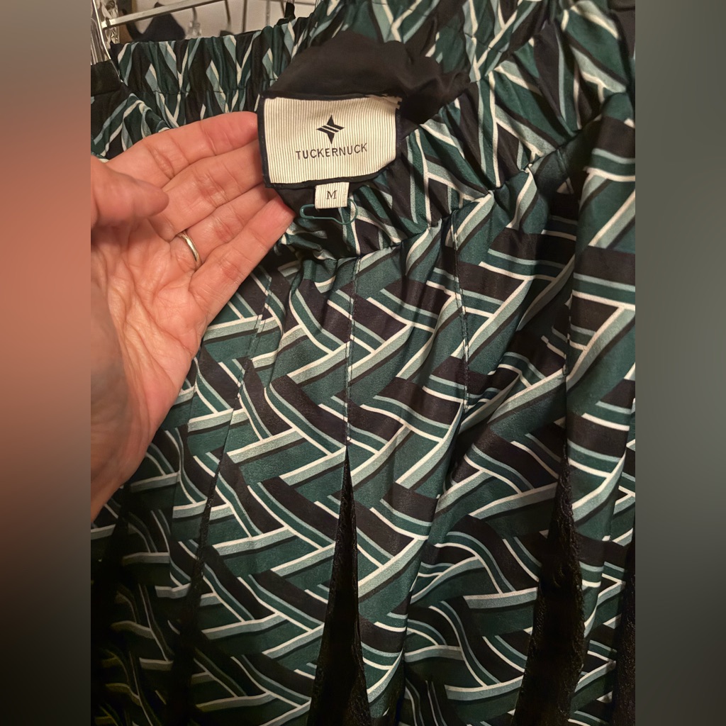 Tuckernuck Men's Patterned Green And Black Jacket